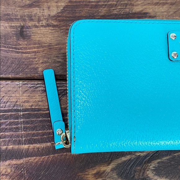 Kate Spade Aqua Leather Wallet - Picture 2 of 16